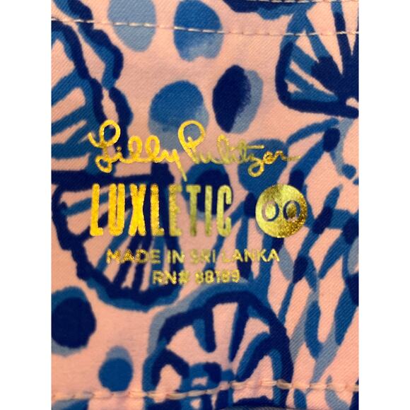 Lilly Pulitzer NEW UPF Luxletic Reid Short Calla Lilly Pink High‎ Tides Size 00 - Picture 8 of 11